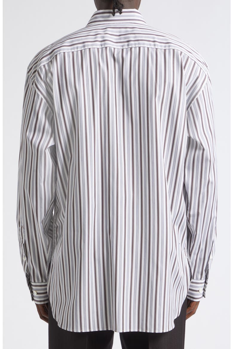 Croom Stripe Button-Up Shirt, Alternate, color, WHITE