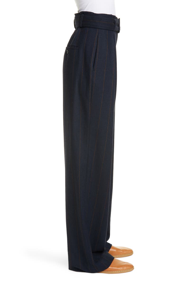 Vince Belted Pinstripe Pants, Alternate, color, 