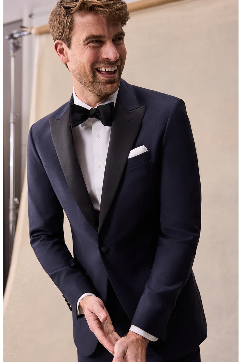Midnight Blue Tuxedo Jacket, Alternate, color, Midnight Blue