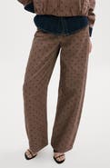 MANGO Polka Dot Straight Leg Jeans