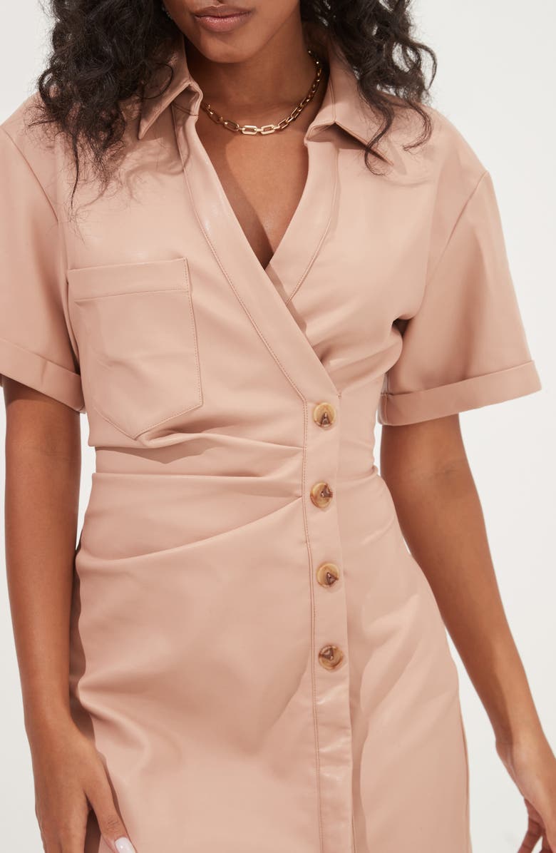 ASTR the Label Terra Short Sleeve Dress, Alternate, color, 