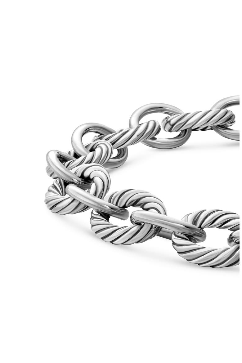 Oval Link Chain Bracelet in Sterling Silver, 10mm, Alternate, color, SILVER