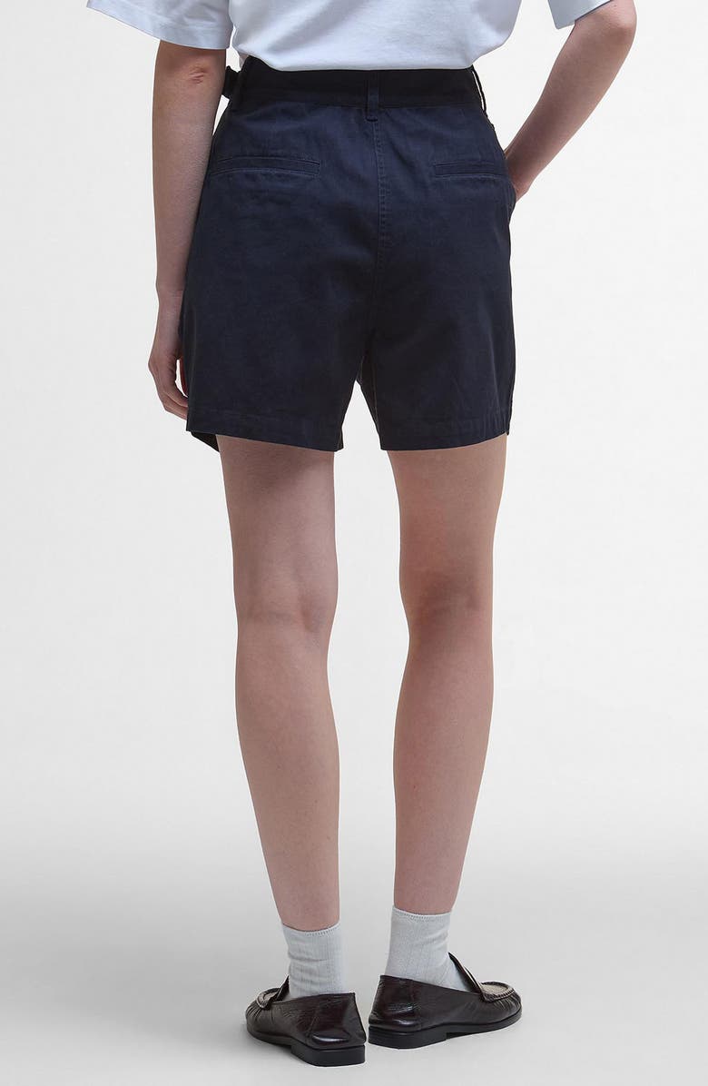 Barbour Cecile Cotton Twill Shorts, Alternate, color, Navy
