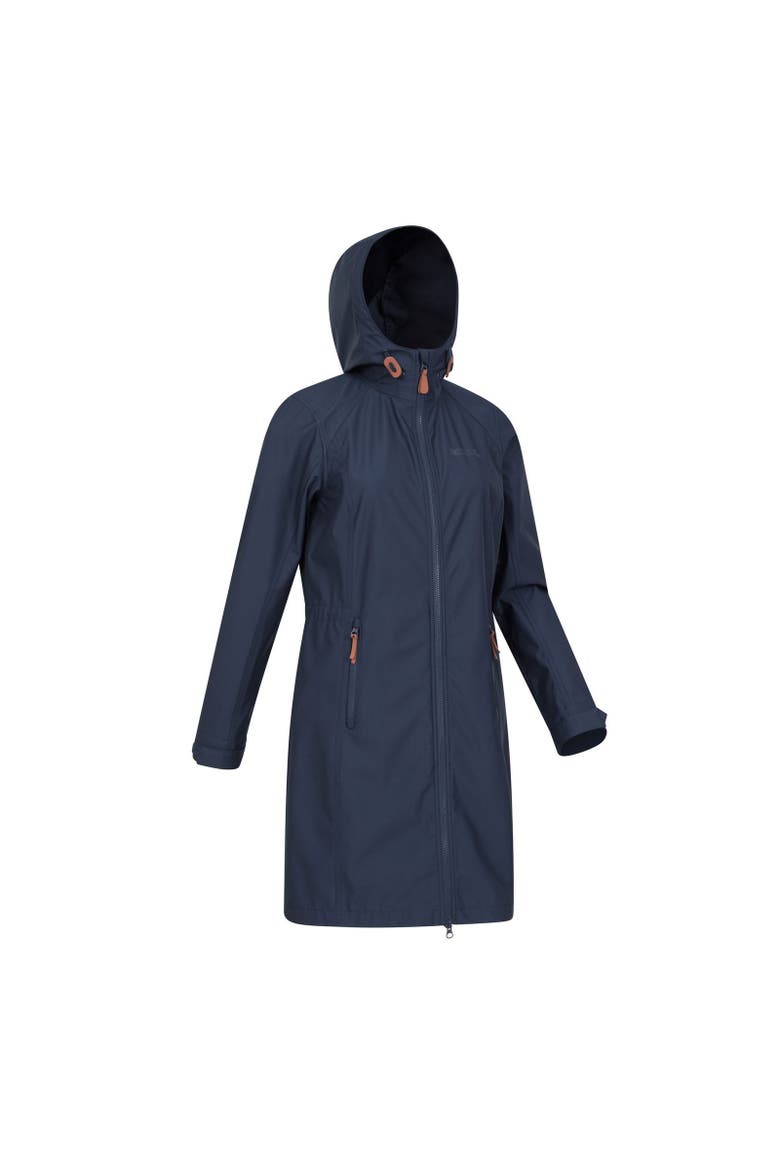 Ioana Longline Soft Shell Jacket, Alternate, color, Navy
