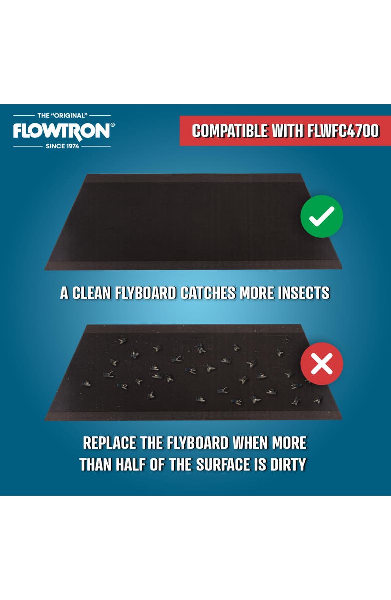 Flowtron Replacement Adhesive Fly Sticky Board (Pack of 12) for FC-4700, Alternate, color, 