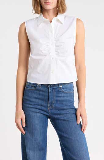 Ginny Poplin Sleeveless Shirt