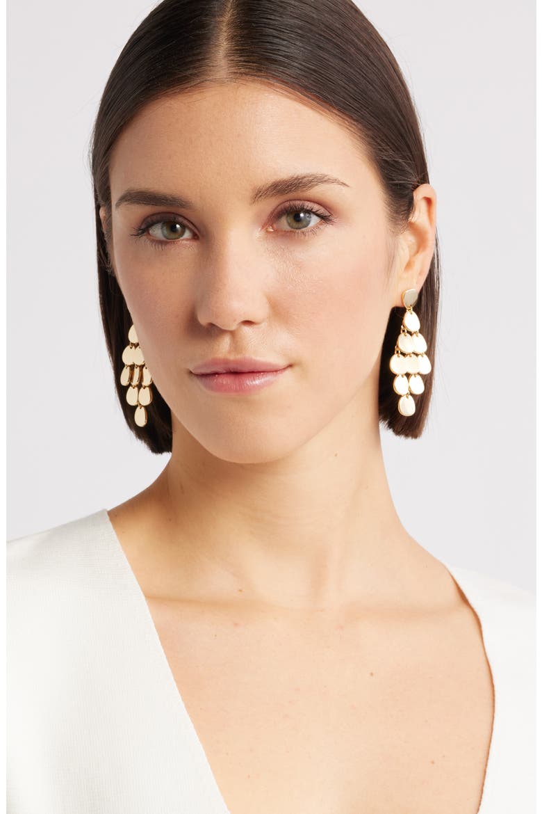 Chandelier Drop Earrings, Alternate, color, GOLD