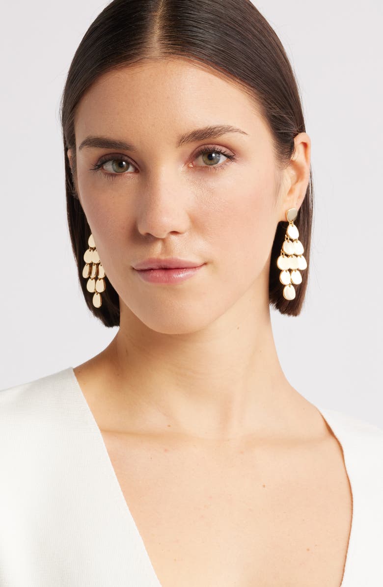 Nordstrom Chandelier Drop Earrings, Alternate, color, Gold