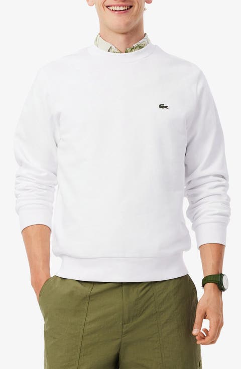 Lightweight Cotton Fleece Crewneck Sweatshirt