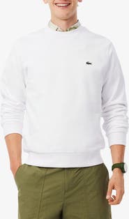 Lacoste Lightweight Cotton Fleece Crewneck Sweatshirt