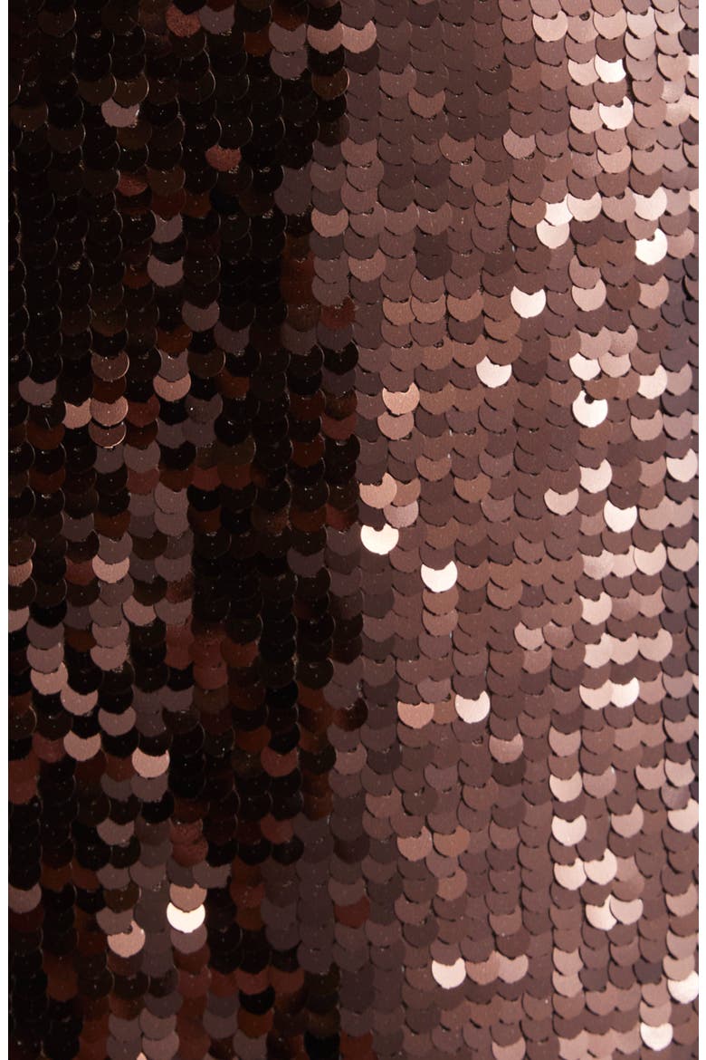 Karma Sequin Maxi Dress, Alternate, color, CHOCOLATE