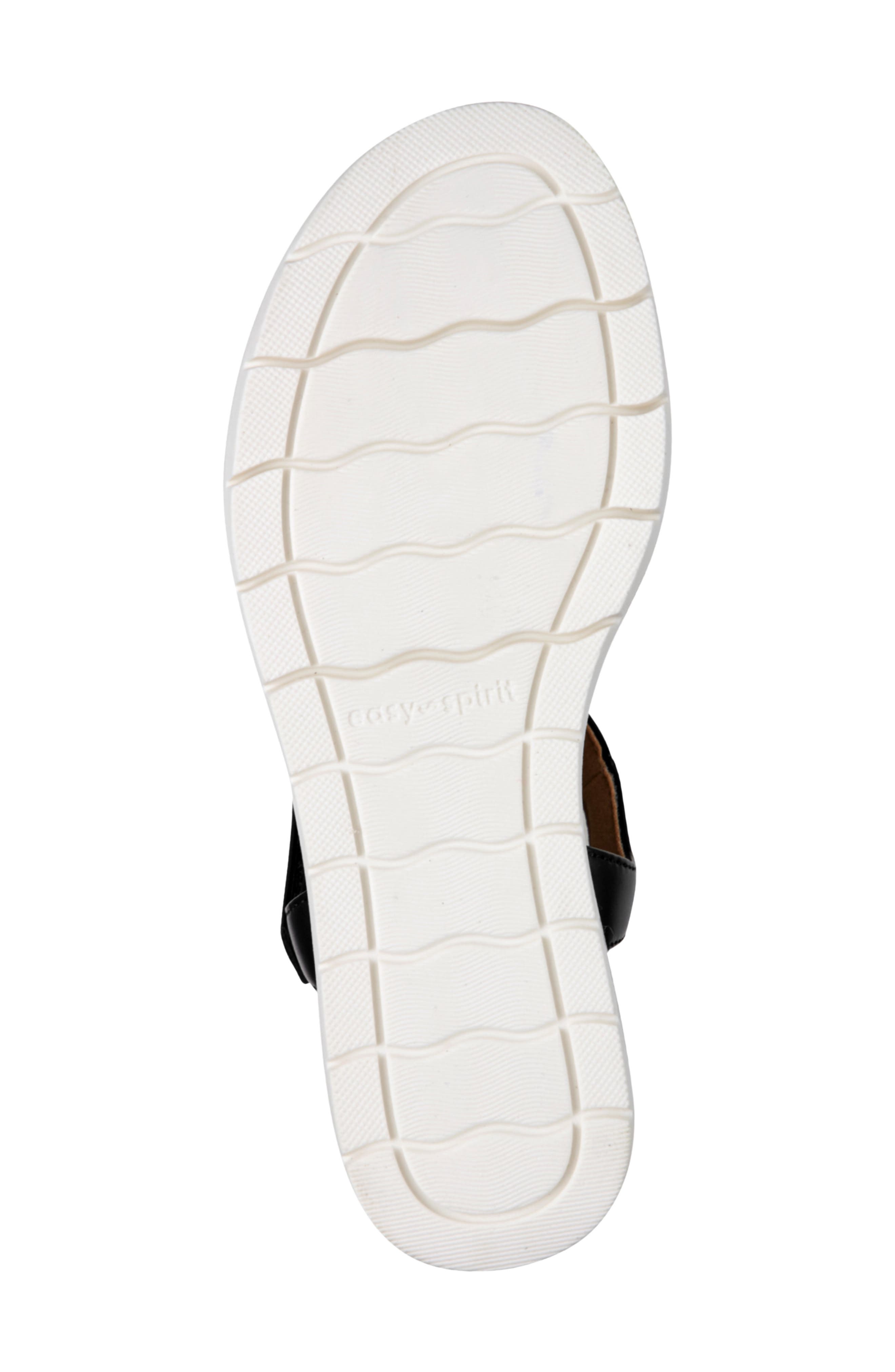 Easy Spirit Edythe Wedge Sandal, Alternate, color, Black