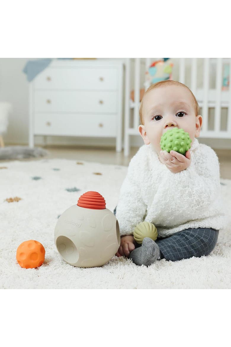 Eco Big Sensory Ball, Alternate, color, Beige Multi