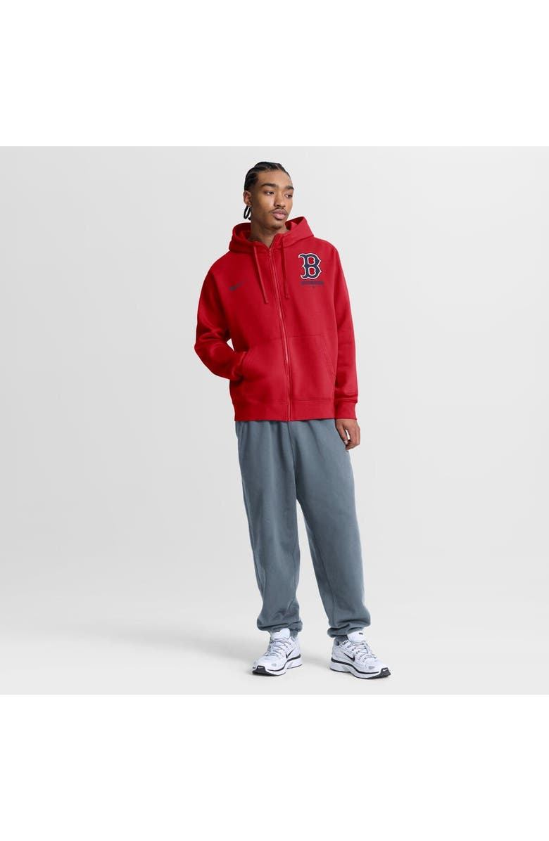 Nike Men's Nike Red Boston Red Sox Primetime Lockup Full-Zip Hoodie, Alternate, color, Red
