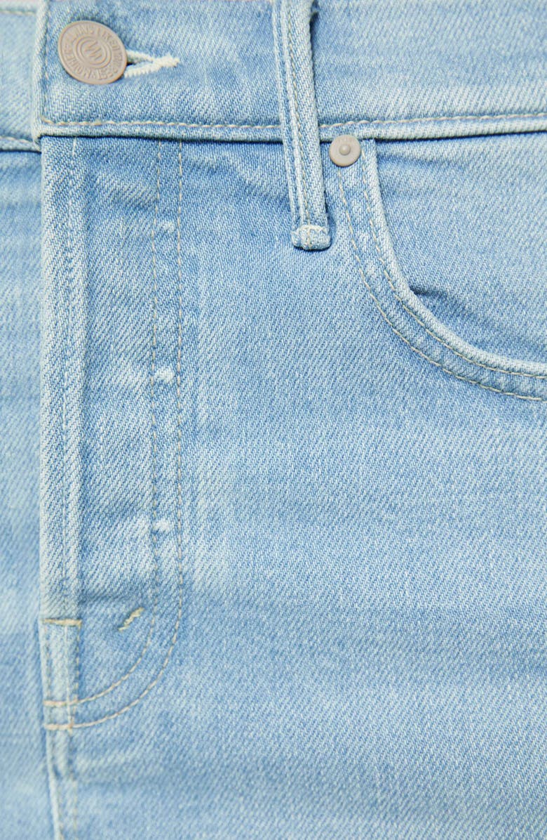 MOTHER The Vagabond Denim Miniskirt, Alternate, color, Sauced By Six