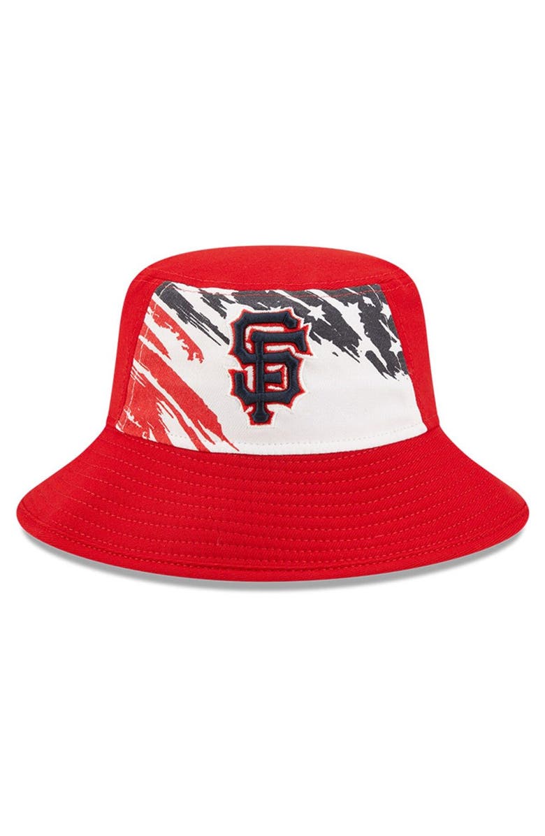 New Era Men's New Era Red San Francisco Giants 2022 4th of July Bucket Hat, Alternate, color, Red