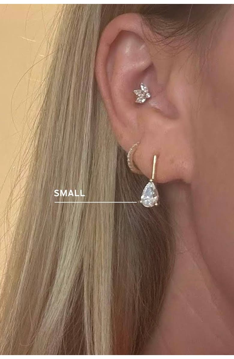 Alexa Leigh Linea Pear Earring, Alternate, color, Small