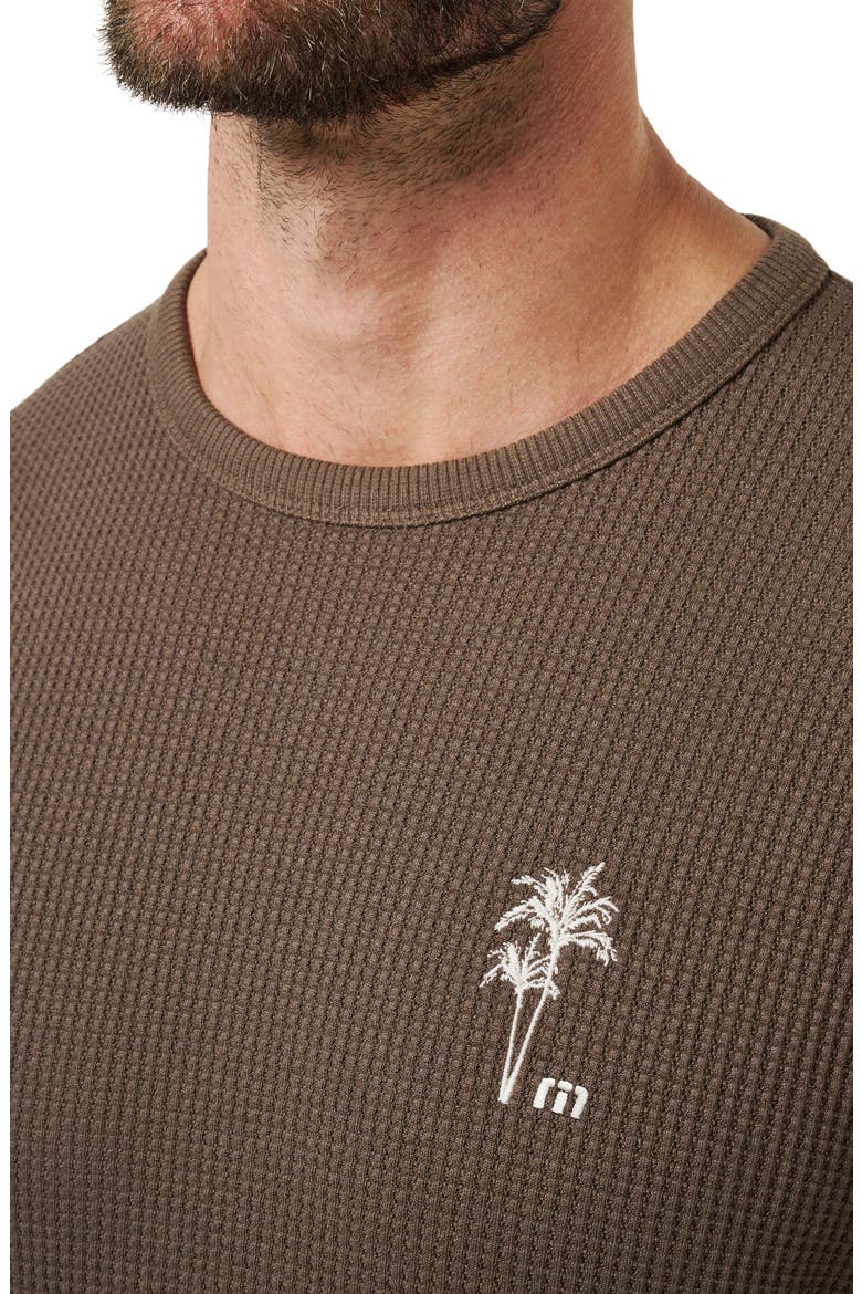 Souvenir Stand Long Sleeve Waffle Knit T-Shirt, Alternate, color, CHOCOLATE BROWN
