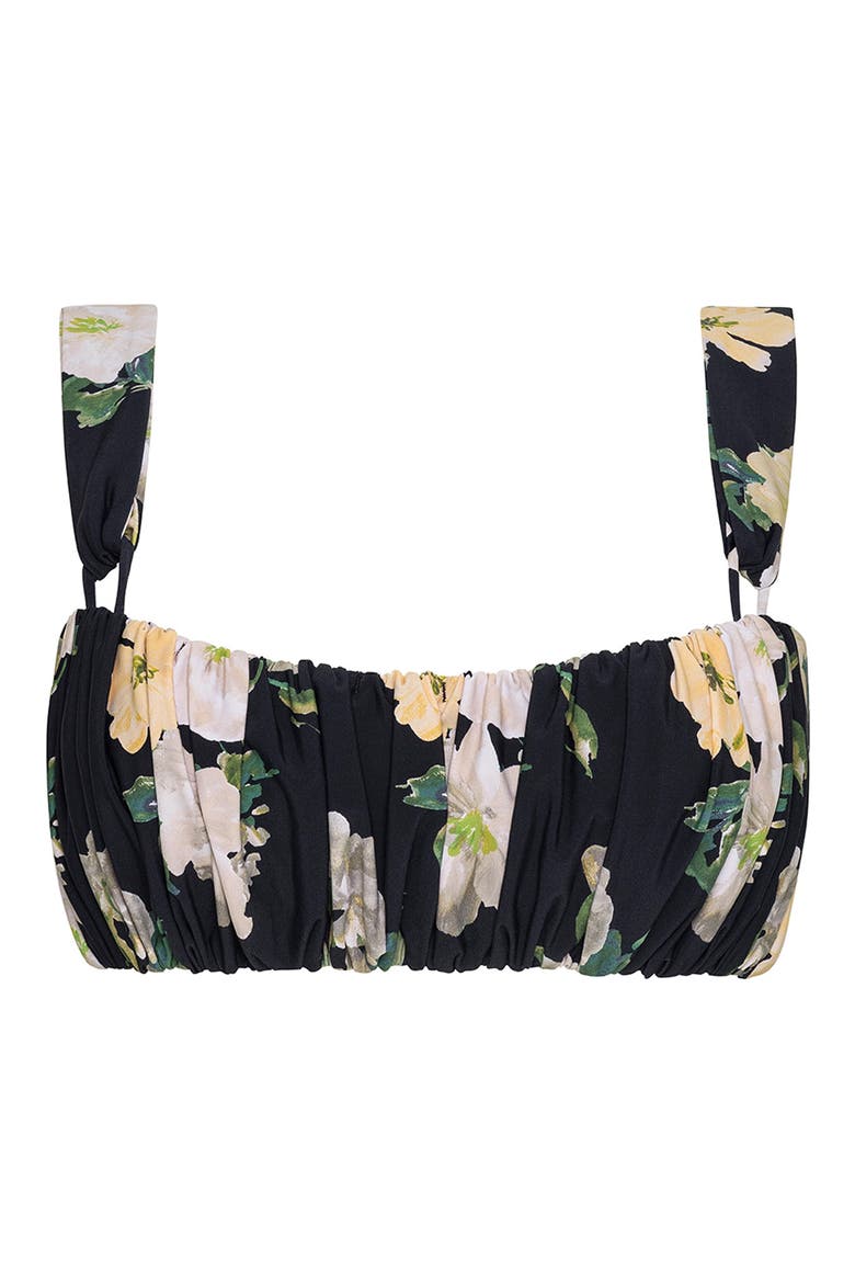 Victoria Shirred Bikini Top, Alternate, color, LIZ FLORAL