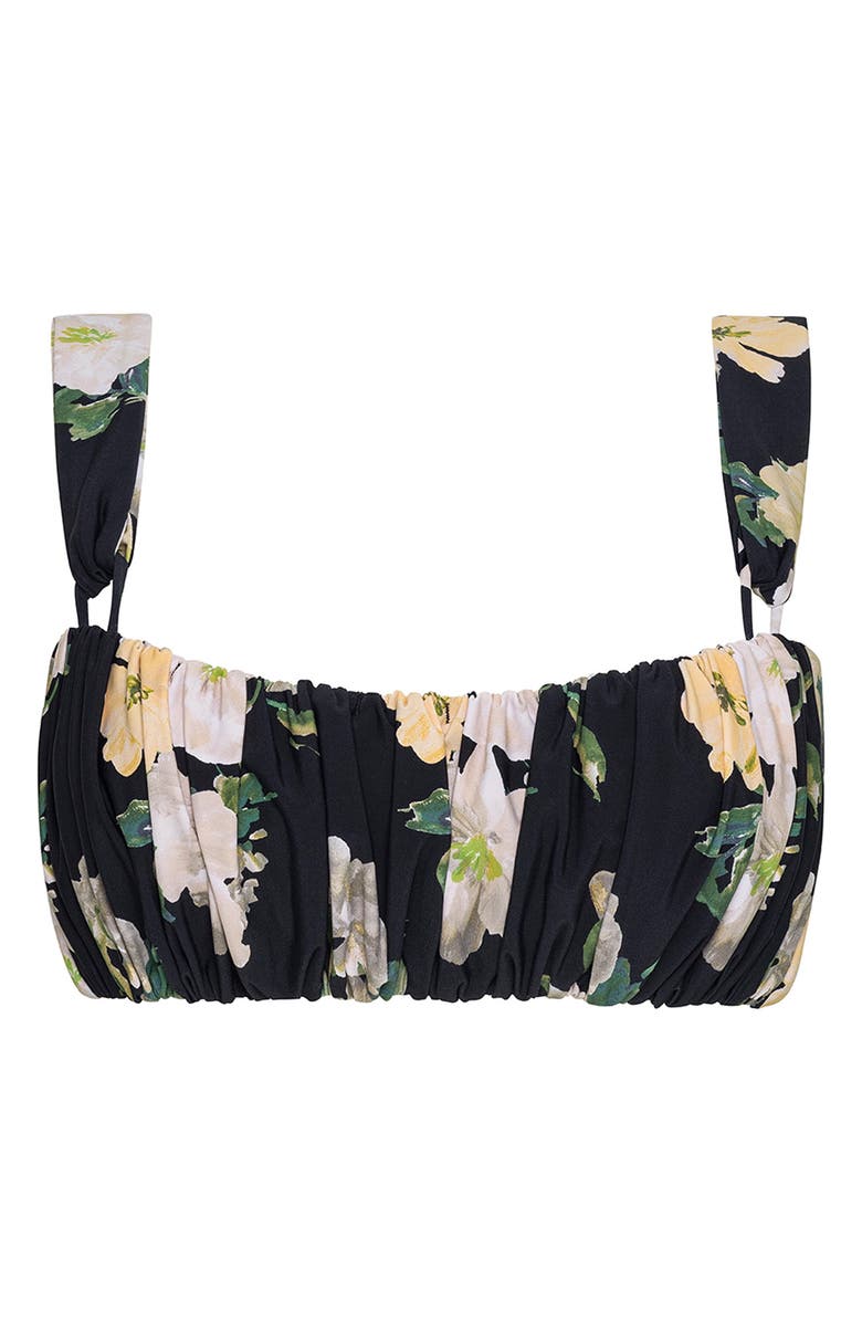MONTCE Victoria Shirred Bikini Top, Alternate, color, Liz Floral