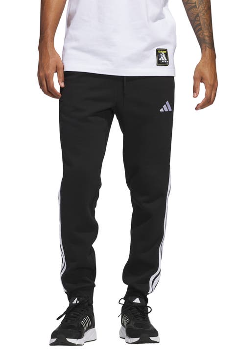 Essentials 3-Stripes Fleece Sweatpants