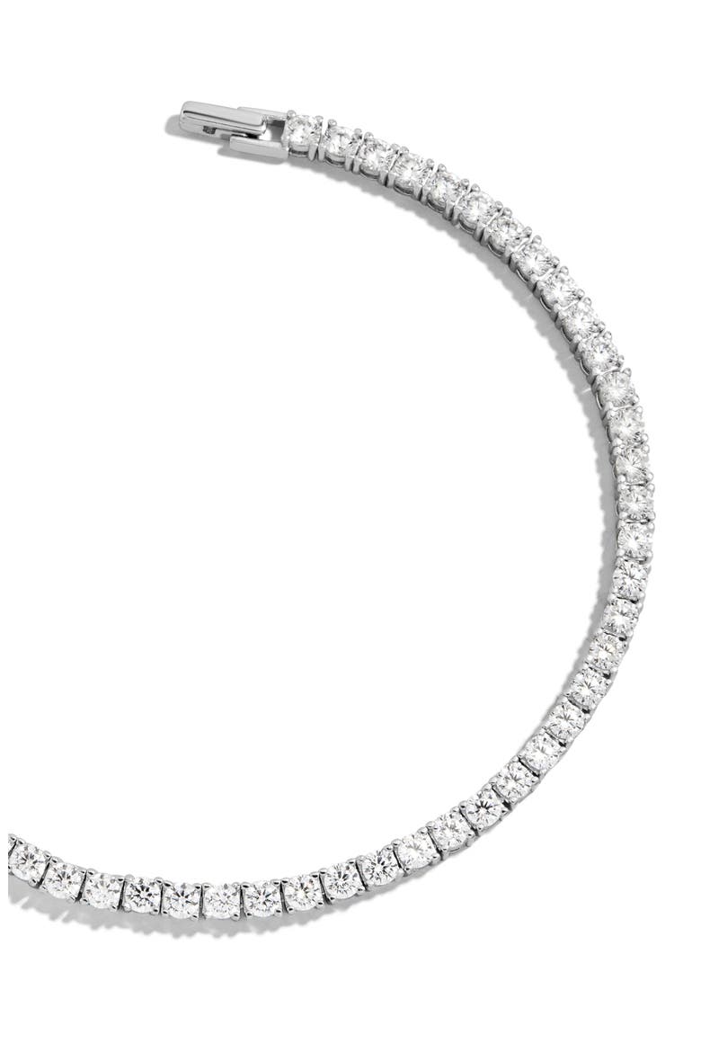 Bennett Cubic Zirconia Tennis Bracelet, Alternate, color, SILVER
