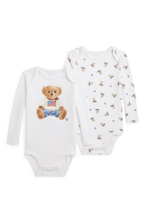 Assorted 2-Pack Cotton Bodysuits (Baby)