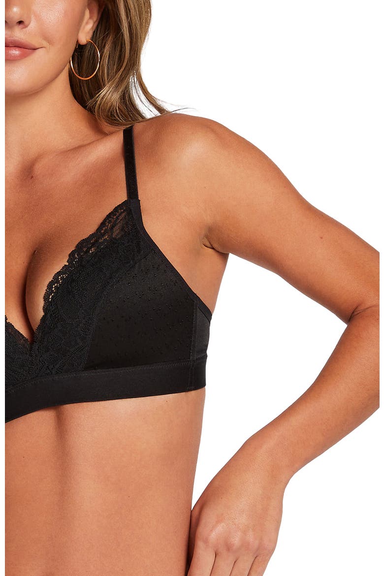 Sophie Padded Non-Underwired Bra, Alternate, color, Caviar