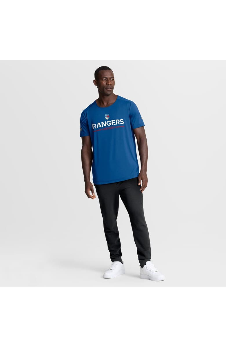 FANATICS Men's Fanatics Blue New York Rangers Authentic Pro Rink Centennial Tech T-Shirt, Alternate, color, Blue