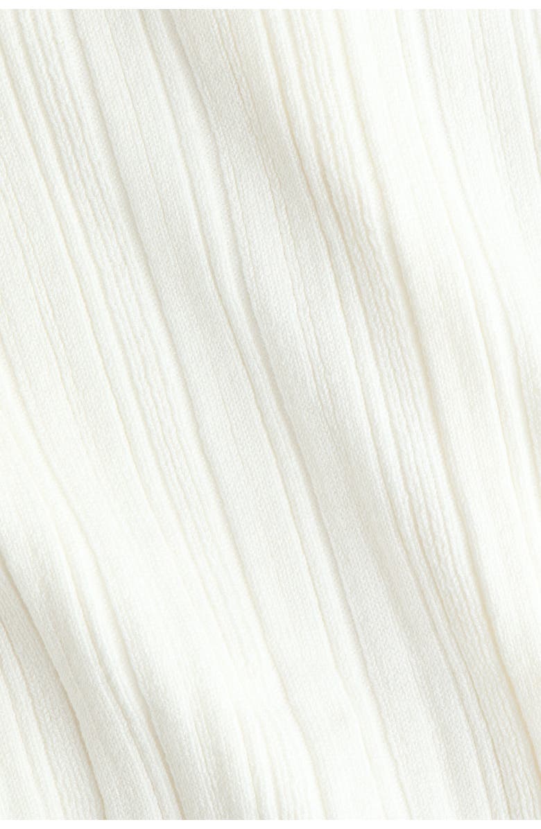 H&M Rib-knit Cardigan, Alternate, color, Cream