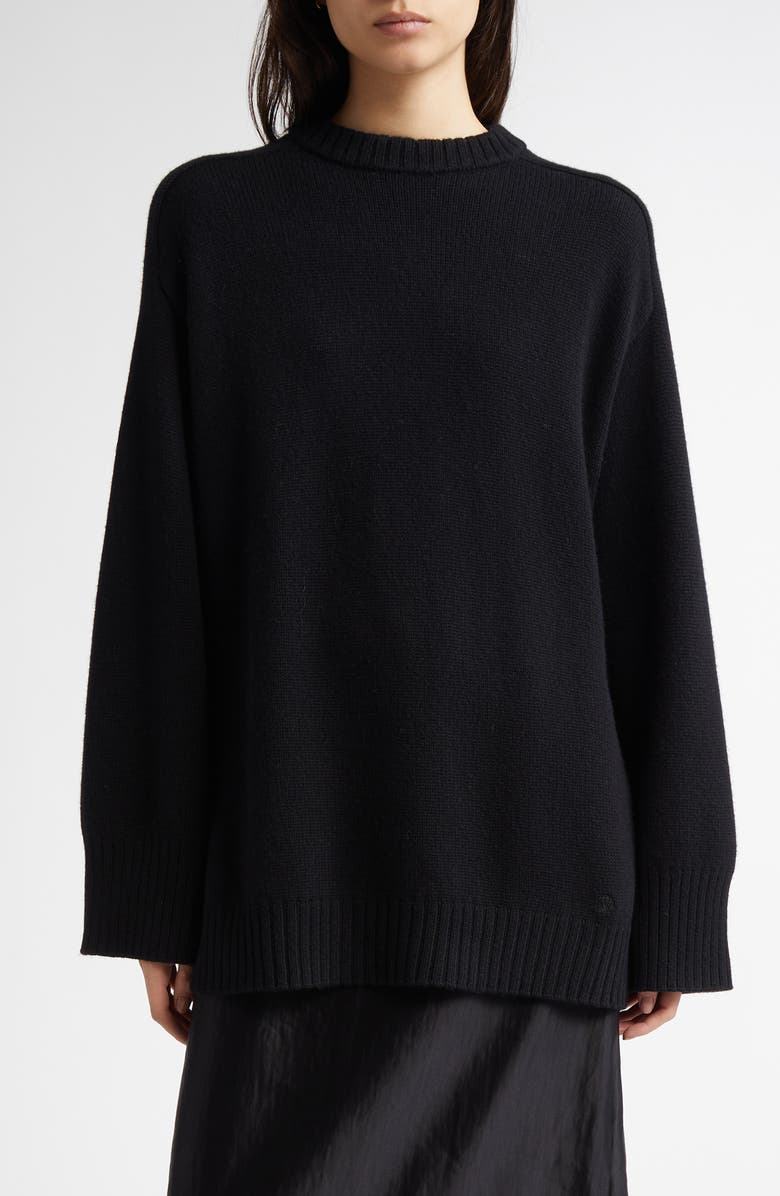 LOULOU DE SAISON Safi Step Hem Wool 
Cashmere Sweater, Main, color, 