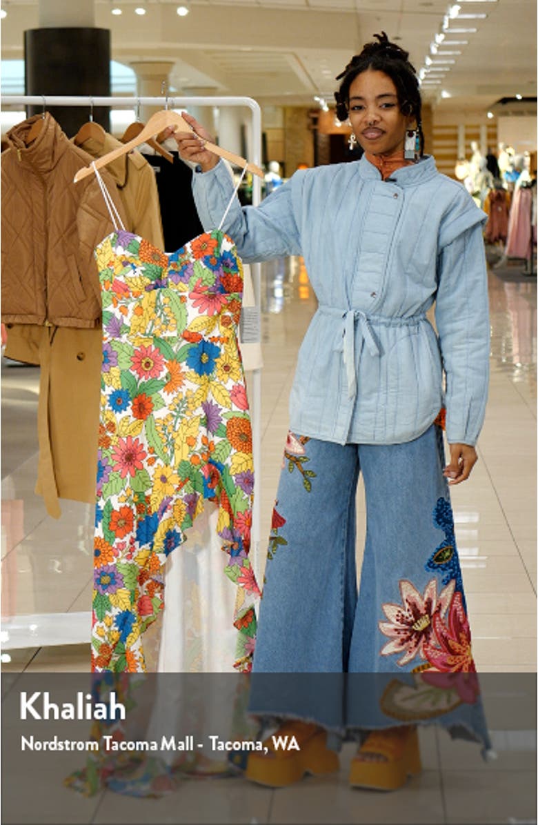 Eden Floral Ruffle High-Low Gown, sales video thumbnail