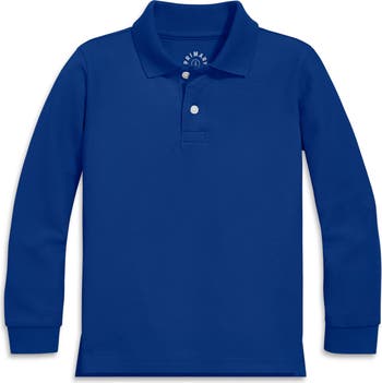 Long Sleeve Pique Polo