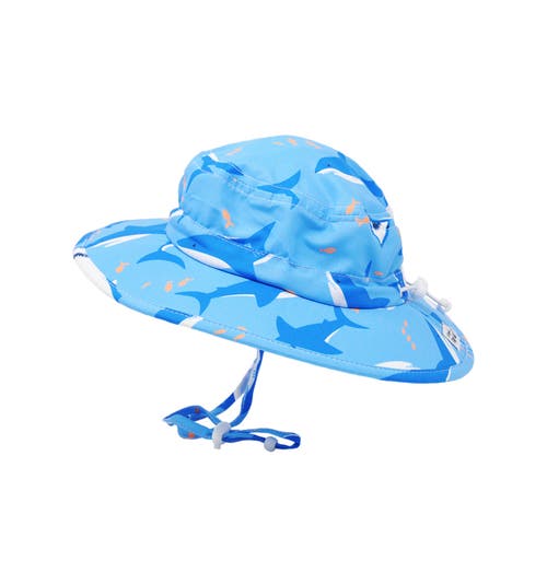 Flap Happy Upf 50+ Outdoor Adventure Sun Hat For Kids In Shark Cyclone