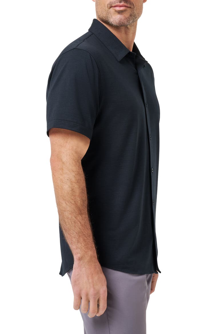 The Heater Button-Up Shirt, Alternate, color, BLACK
