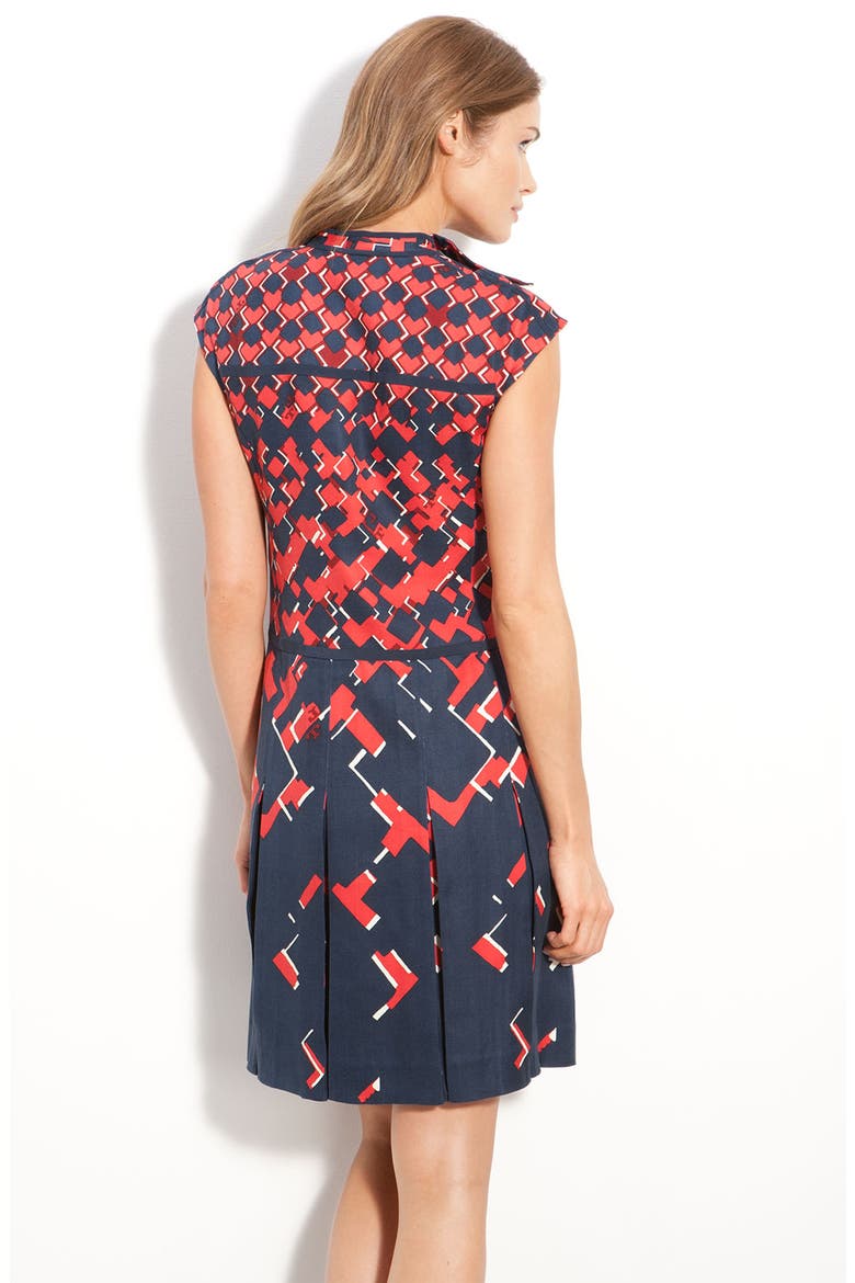 'Truman' Print Silk Dress, Alternate, color, SANGRIA ROZEL