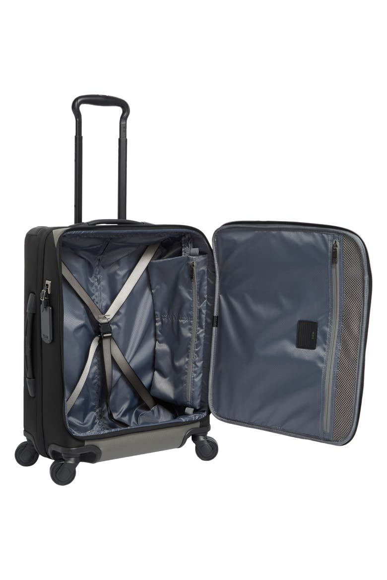 Continental Front Lid Four Wheel Spinner Suitcase, Alternate, color, ALLOY