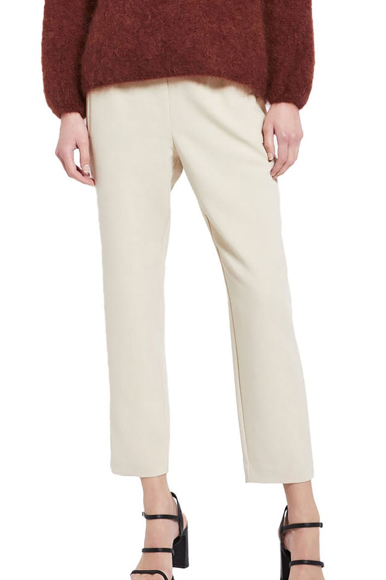 Ankle-Length Pants, Main, color, Ecru