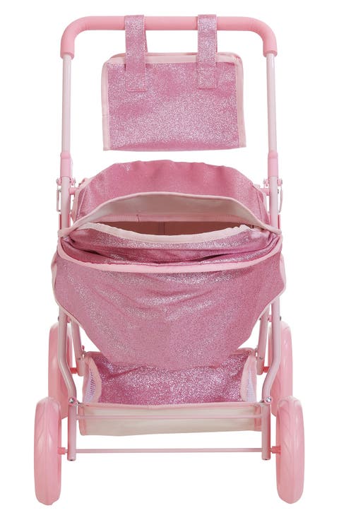 Olivia's Little World Baby Doll Bassinet Pram with Cover