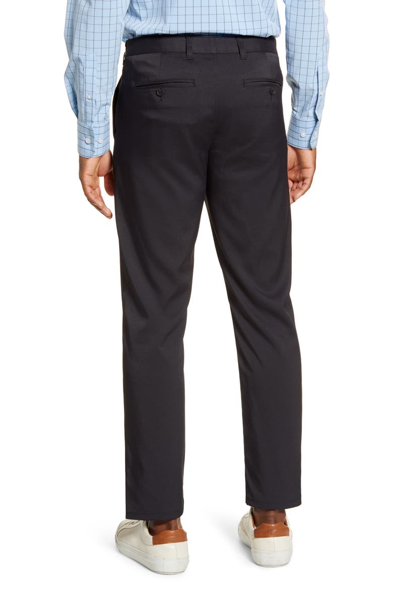 Baron Trim Fit Performance Chino Pants, Alternate, color, BLACK SOLID
