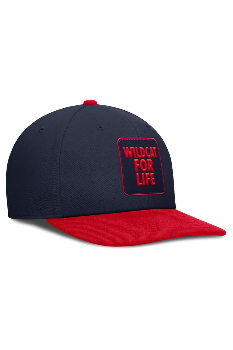 Men's Nike Navy/Red Arizona Wildcats 2025 Sideline Campus Pro Local Snapback Hat, Alternate, color, Navy