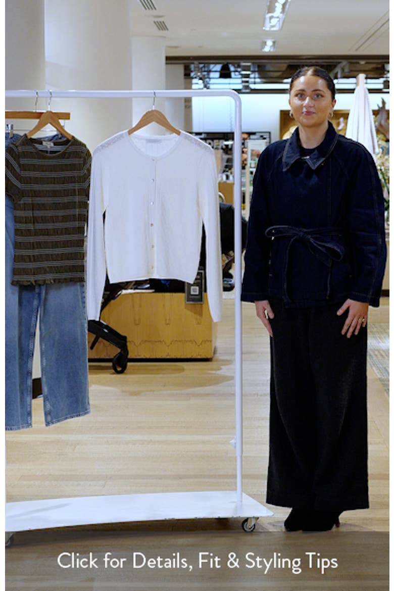 The Steele Mixed Pointelle Cardigan video