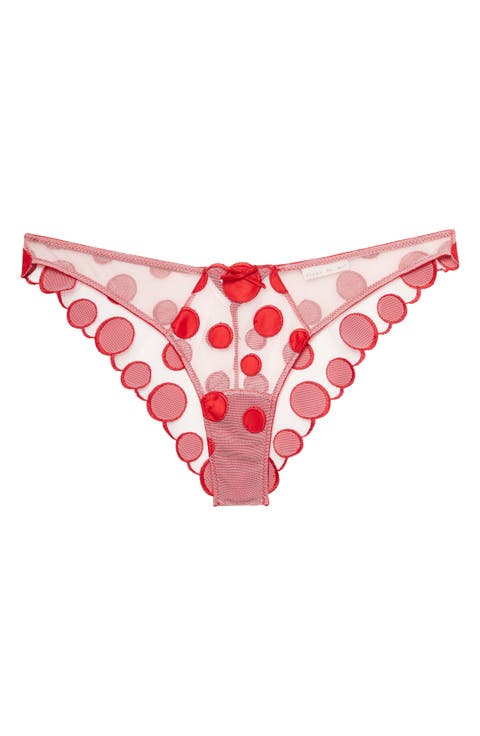 Polka Dot Embroidered Briefs