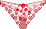 Fleur Du Mal Polka Dot Embroidered Briefs
