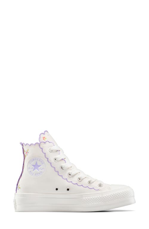 Converse Chuck Taylor® All Star® Embroidered Lift High Top Platform Sneaker
