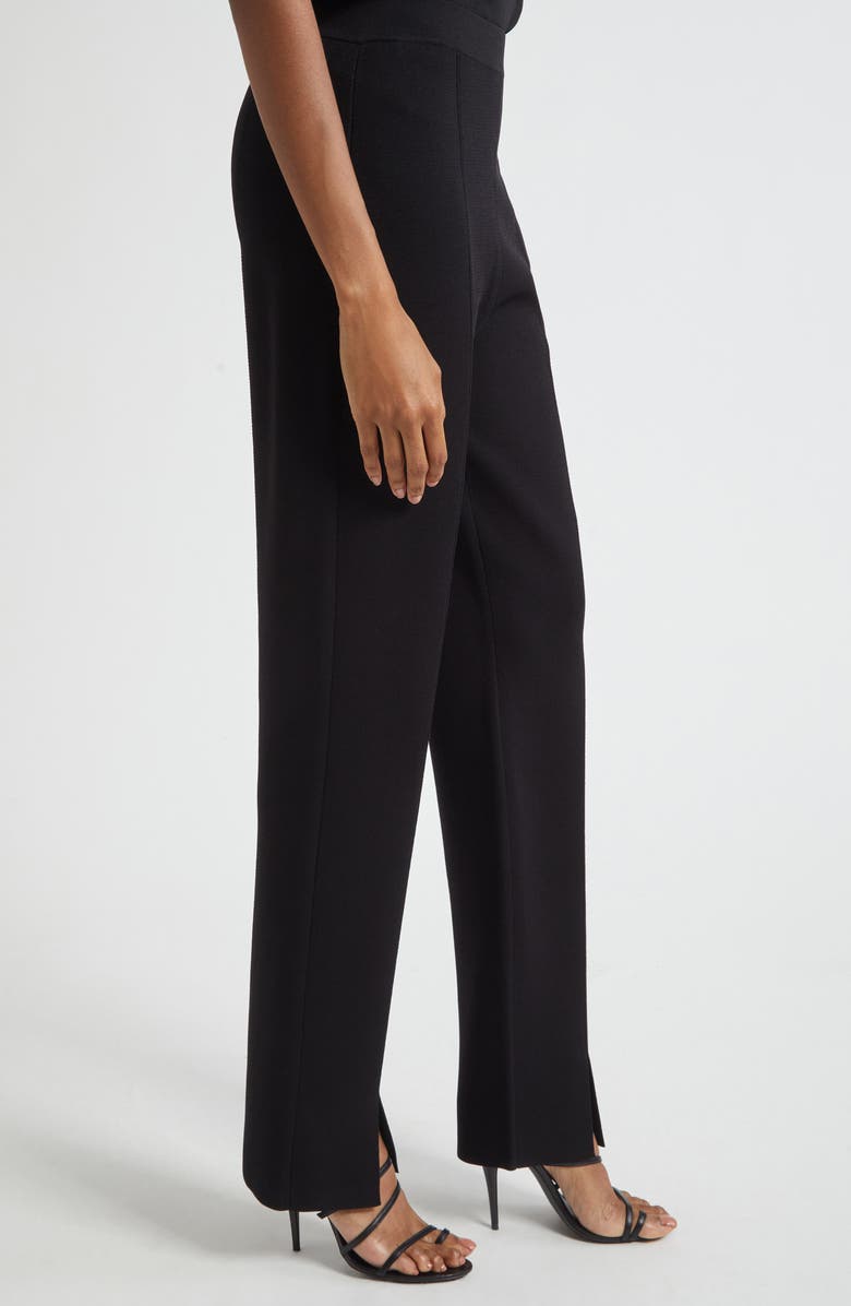 ST. JOHN Dani Slim Fit Knit Pants, Alternate, color, Black