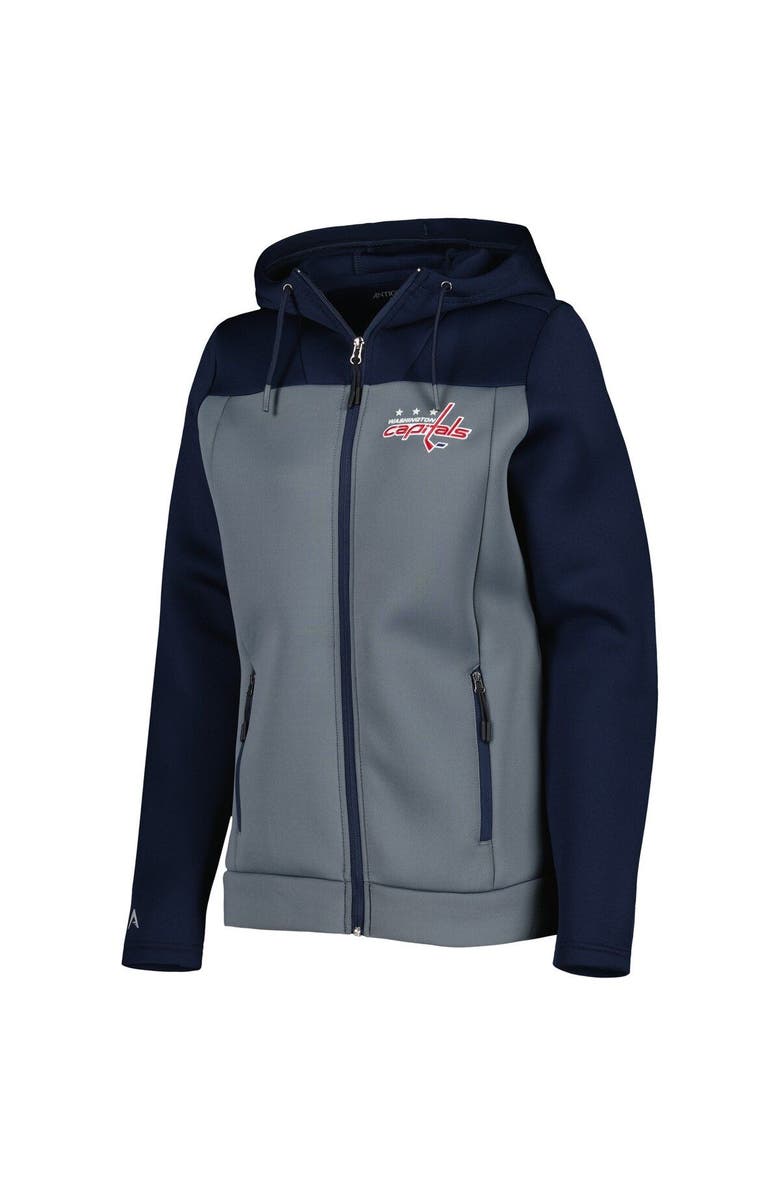 ANTIGUA Women's Antigua Navy/Gray Washington Capitals Protect Full-Zip Jacket, Alternate, color, Navy