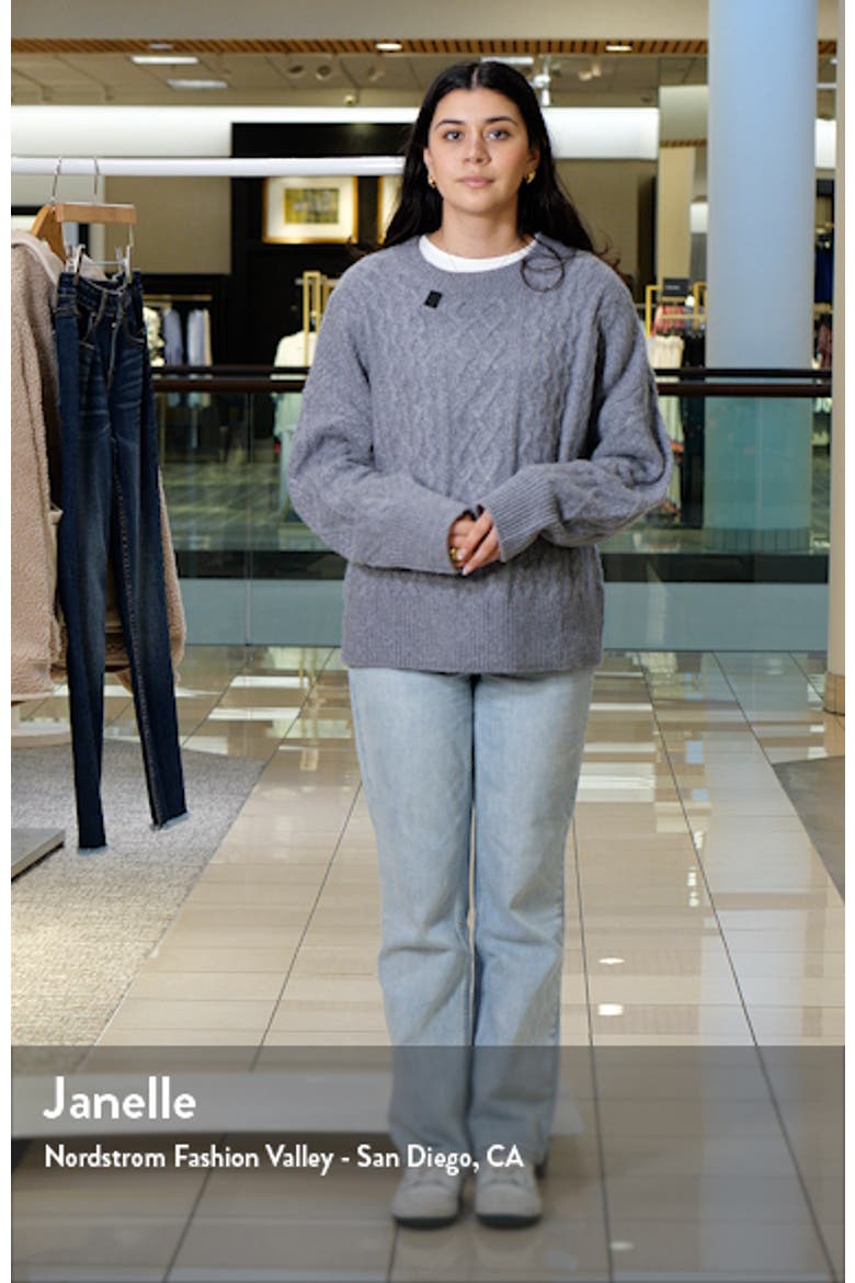 Oversize Cable Knit Sweater video