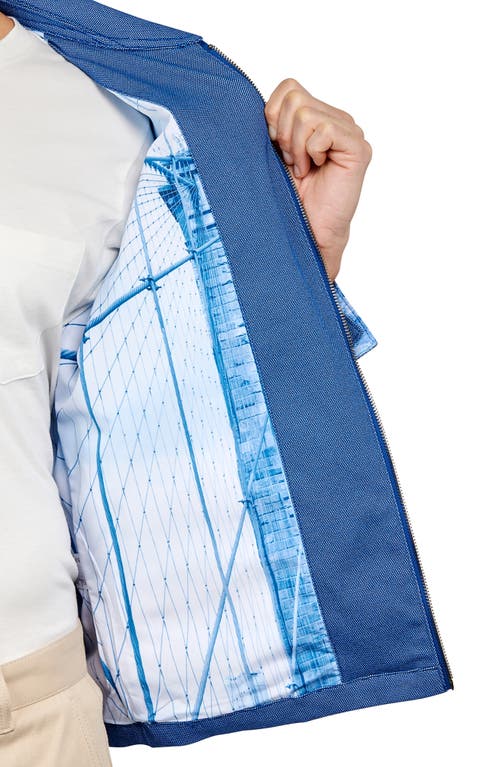 Brooklyn Brigade Brooklyn Bridge Jacket In Blue