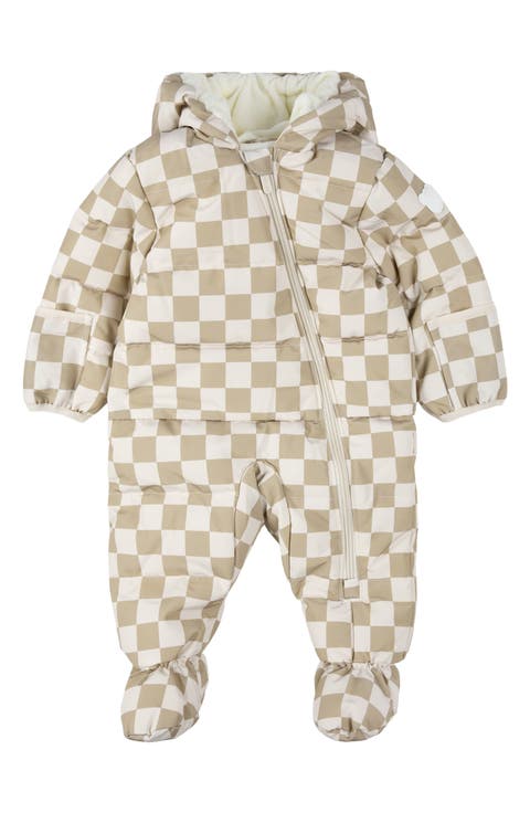 Checkerboard Hooded Snowsuit (Baby)